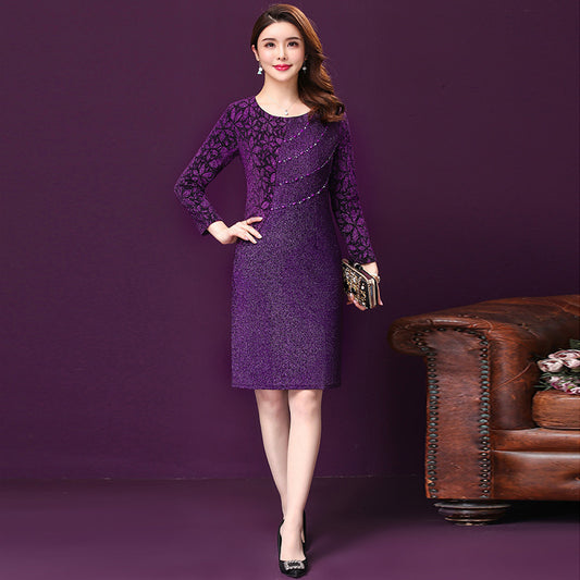 Guest Dressed-Mother of the Bride/Groom Sequin Dress with