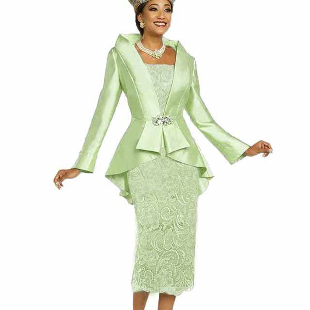 Guest Dressed-Two-Piece Mother Of The Bride/Groom Dress with Lace Body and Jacket
