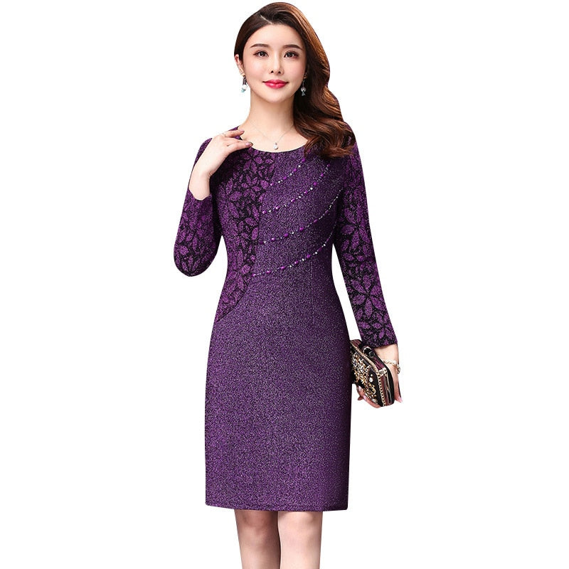 Guest Dressed-Mother of the Bride/Groom Sequin Dress with