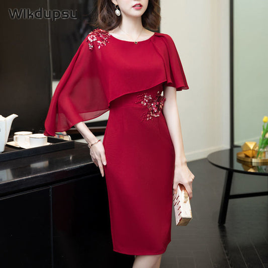 Guest Dressed-Red Mother of The Bride /Groom Dresses