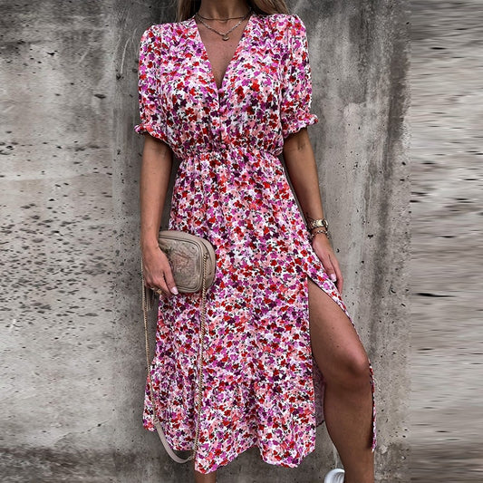 Guest Dressed-Floral Ankle-Length Dress