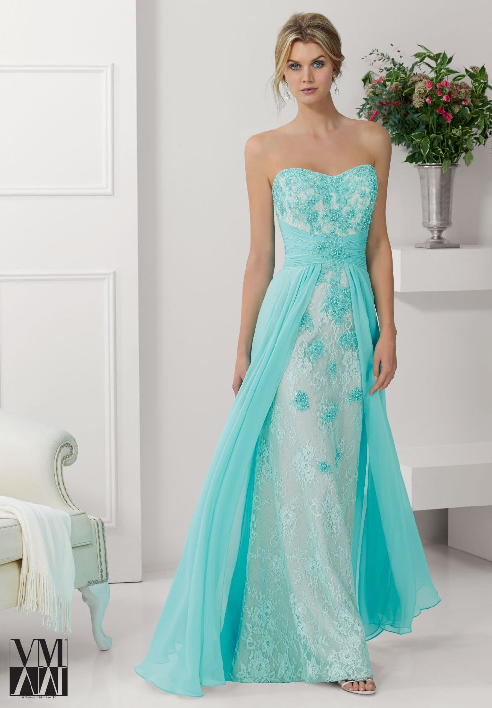 Guest Dressed-Mother Of The Bride / Groom Dress - Two Pieces With Jacket in Navy Blue and Bright Blue