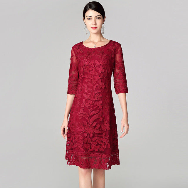 Guest Dressed-Mother of the Bride/Groom Wedding Dress with Lace