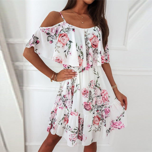 Guest Dressed-Floral Midi Dress