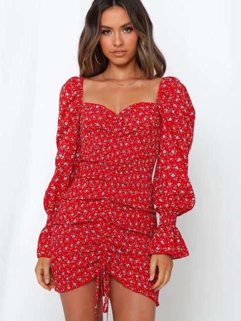 Guest Dressed-Fitted Floral Mini Dress