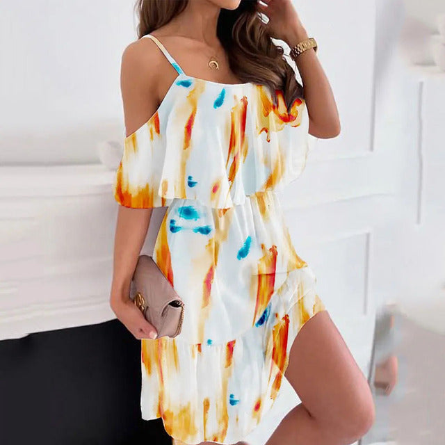 Guest Dressed-Floral Midi Dress