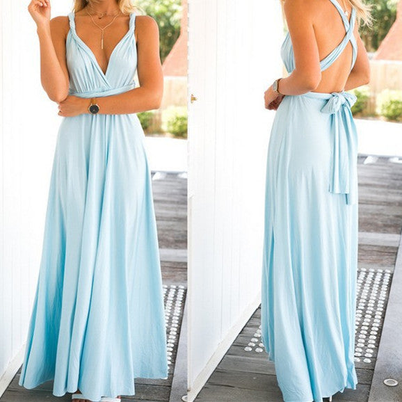 Guest Dressed-Stunning Multiway Convertible Maxi Dress
