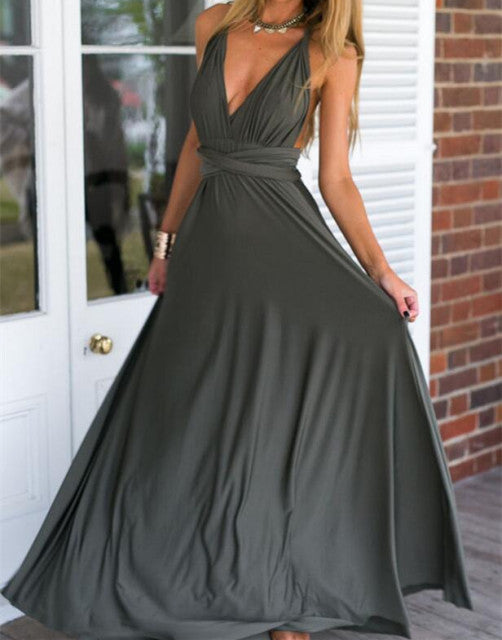 Guest Dressed-Stunning Multiway Convertible Maxi Dress