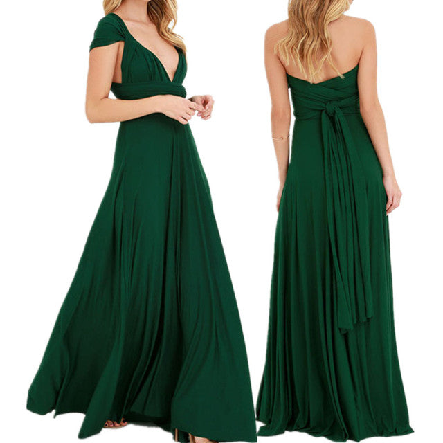 Guest Dressed-Stunning Multiway Convertible Maxi Dress