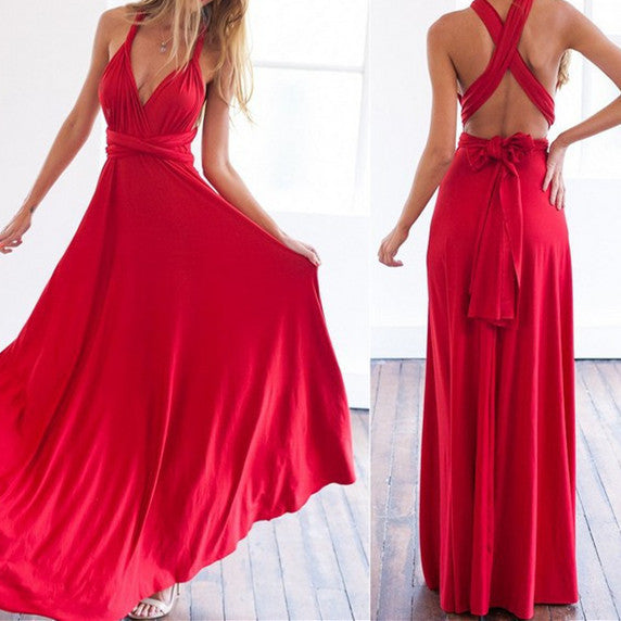 Guest Dressed-Stunning Multiway Convertible Maxi Dress