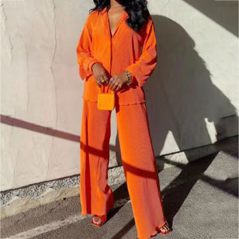 Guest Dressed-Women's Oversized Pant Suit - Several Colors Available